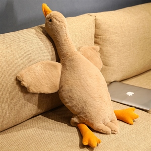 一只鸭子靠枕地垫亚马逊跨境现货娃娃公仔布娃娃卡通公仔玩偶,毛绒玩具动物类毛绒,A+玩具