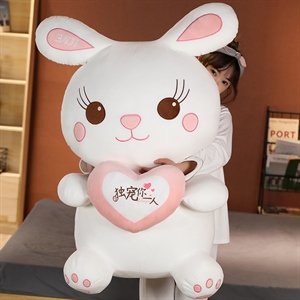 抱心兔公仔婚庆娃娃套餐公仔毛绒玩具玩偶小娃娃批发