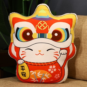 时（狮）来运转抱枕+视频