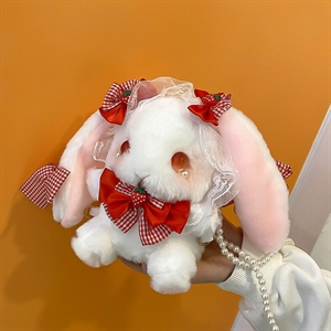 草莓兔子包,毛绒玩具动物类毛绒,旺达玩具