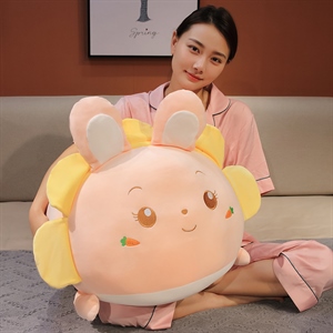 太阳花胖兔子大抱枕