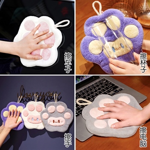 软萌猫爪擦手巾