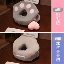喜之宝玩具 DS-00046冰丝猫爪午睡枕