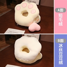 喜之宝玩具 DS-00046冰丝猫爪午睡枕