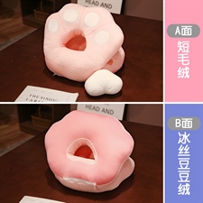 喜之宝玩具 DS-00046冰丝猫爪午睡枕