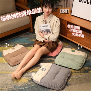 抽条绒防滑单坐垫