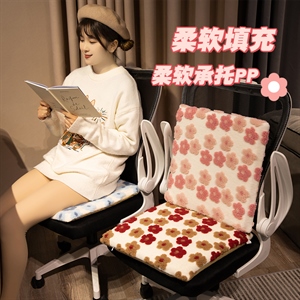 花朵羊羔绒坐垫系列