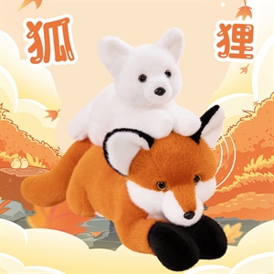 可爱仿真趴款狐狸