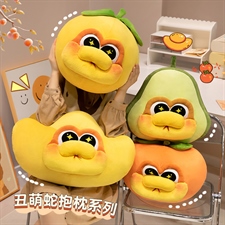 【年货】创意丑萌蛇抱枕,毛绒玩具综合类毛绒,壹佳玩偶
