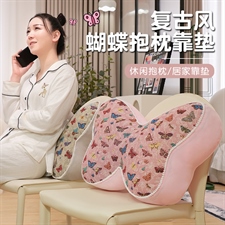 QQ蝴蝶形抱枕靠枕,毛绒玩具综合类毛绒,时度玩具