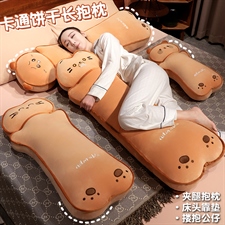 卡通饼干猫长抱枕,毛绒玩具综合类毛绒,玩偶之家