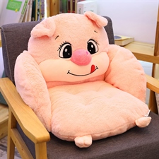 天源玩具 新款兔毛半包可爱动物坐垫